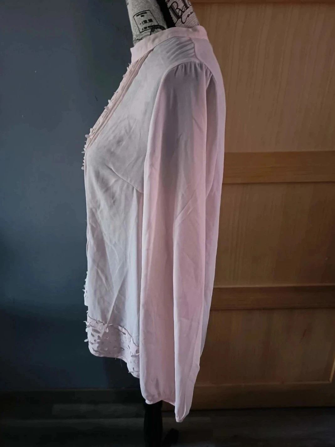 Blusa rosa claro leve com flores, Vero Moda, T40 – photo 2